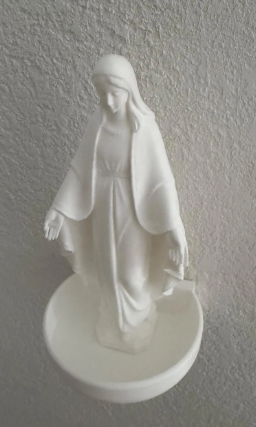 Virgin Mary Statue – Rosary & Holy Water Holder, Catholic Gift - PLA Filament