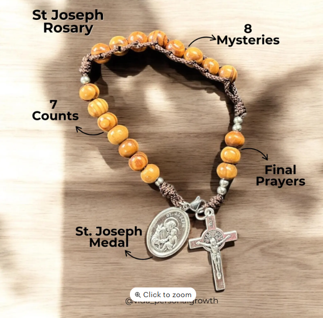 Handmade Rosary "Coronilla" St. Joseph